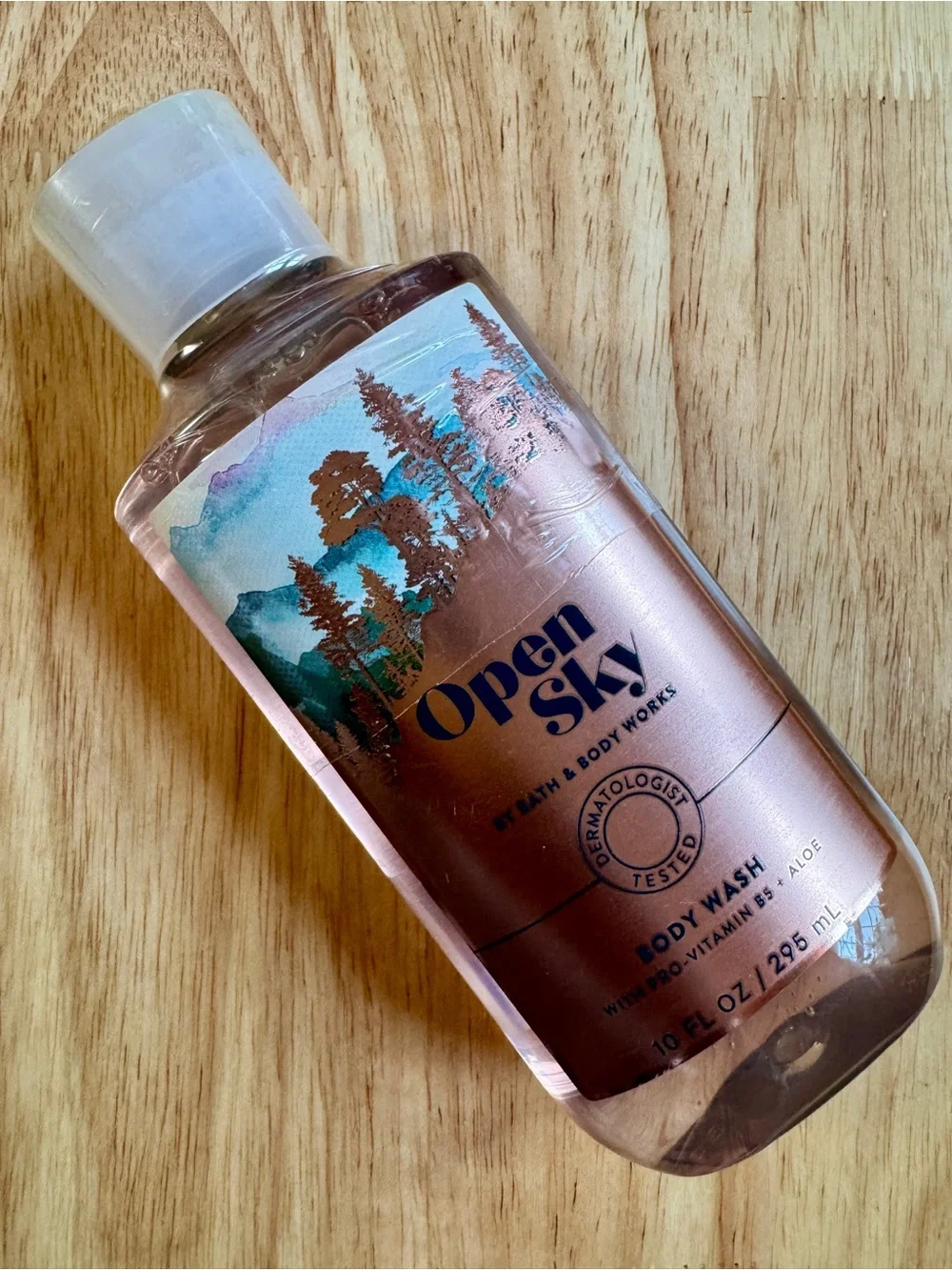 Bath & Body Works Open Sky Body Wash - Rose Gold and Light Pink